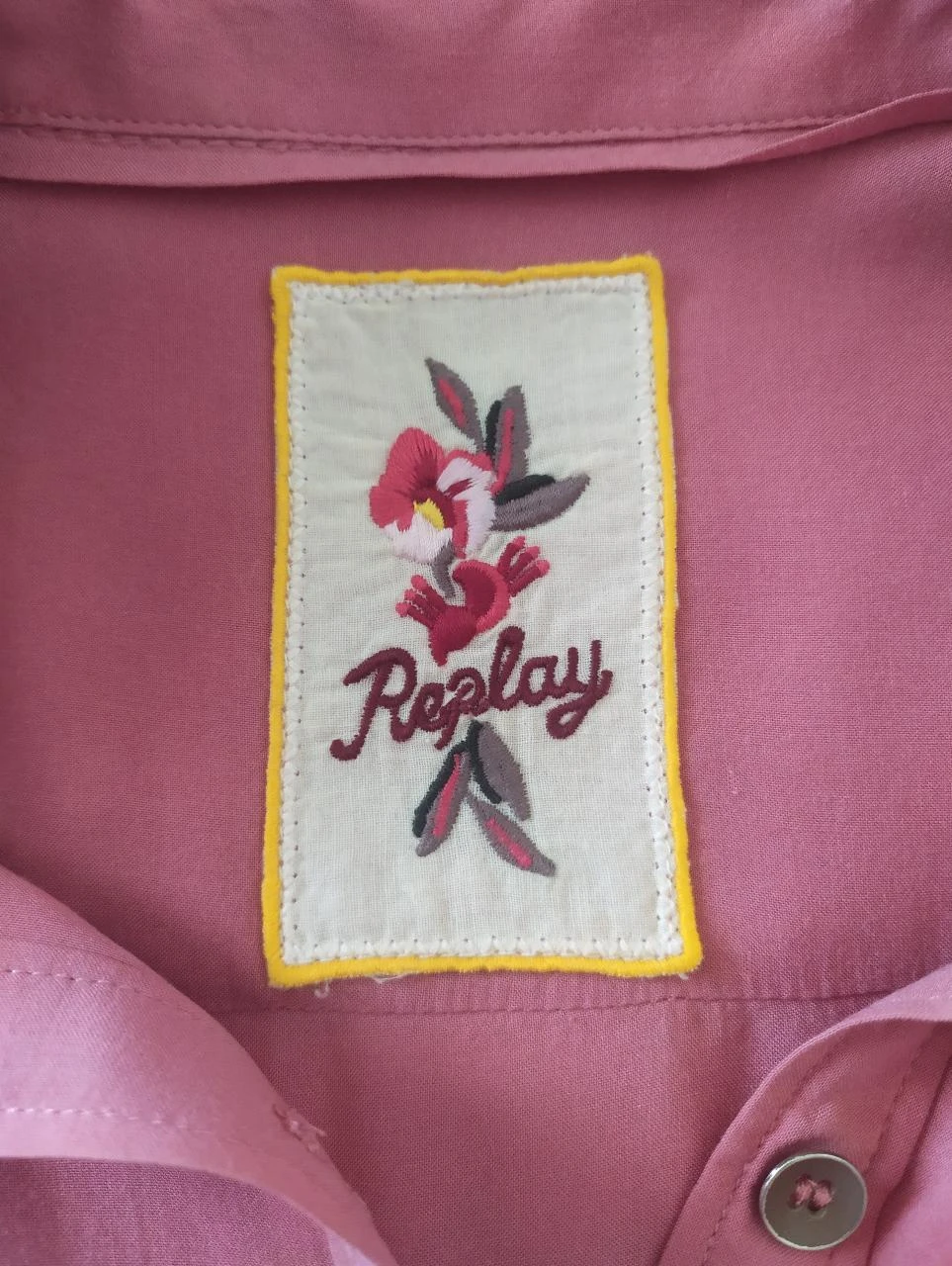 Blusa Feminina Replay Dusty Rose Sem Mangas de Viscose com Babado P – photo 14